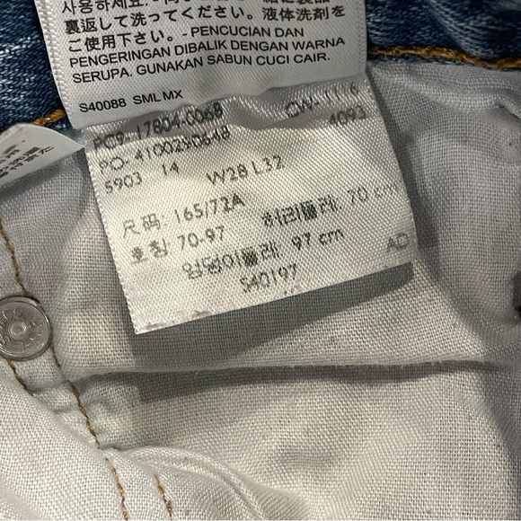 Levi’s Women 511 Button Fly Jeans Size 28 - Picture 10 of 14